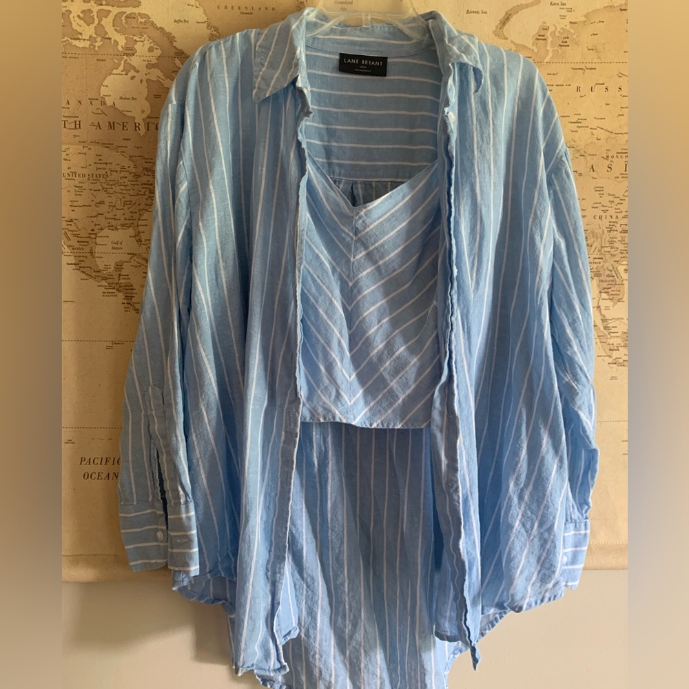 🦋 Lane Bryant 🦋 2 piece shirt set
